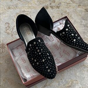Lucca Lane Black Studded Loafers